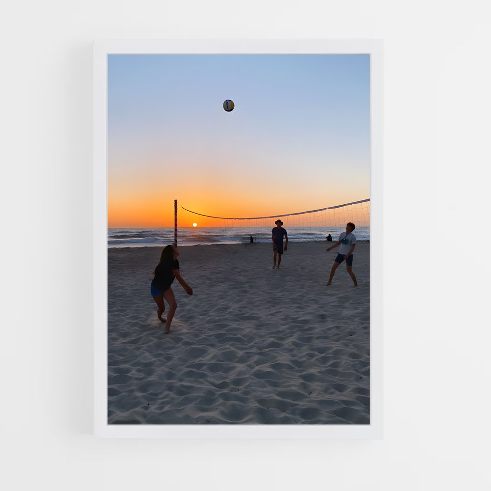 Poster Smash sur le Sable – affiche Beach-volley (vue 3)